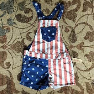 American Rag overall shorts